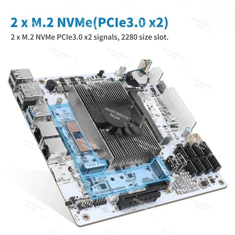 Mini ITX White M11 NAS Motherb - Mini Itx Dual 2.5G Nas Motherboard 评论和价格