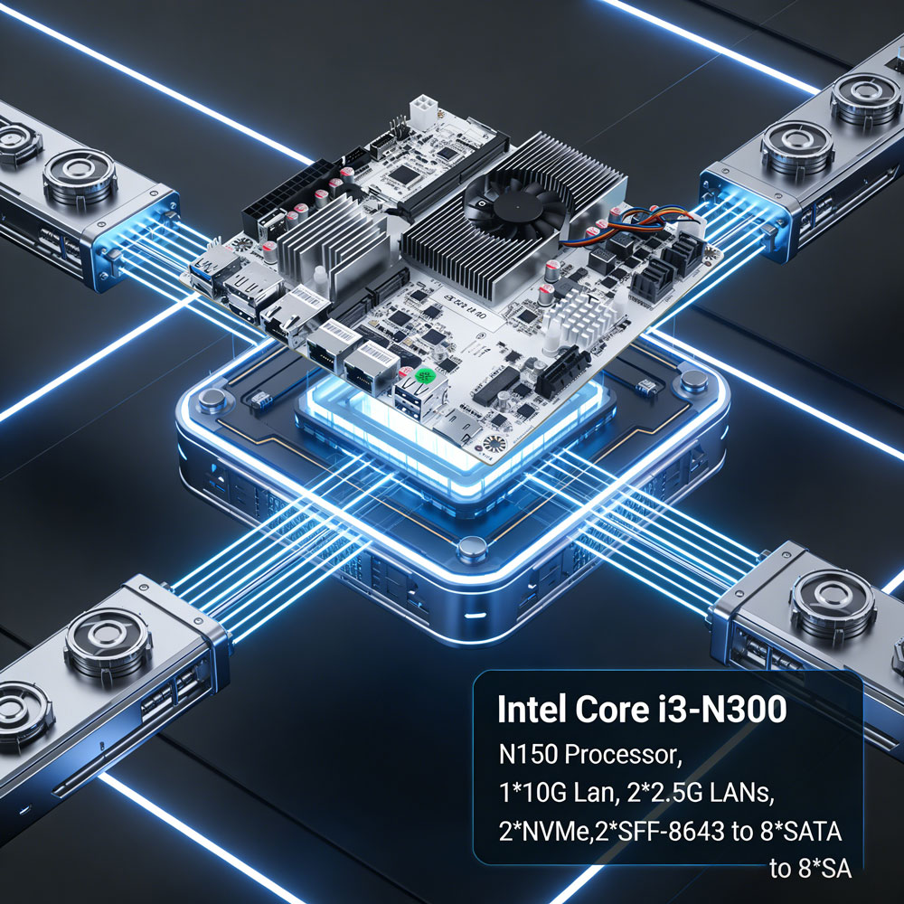 8-Bay NAS Mini ITX Motherboard - Mini Itx Dual 2.5G Nas Motherboard 评论和价格