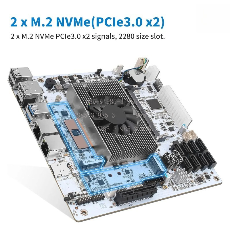 White Mini‑ITX M11 NAS Motherb - Mini Itx Dual 2.5G Nas Motherboard 评论和价格