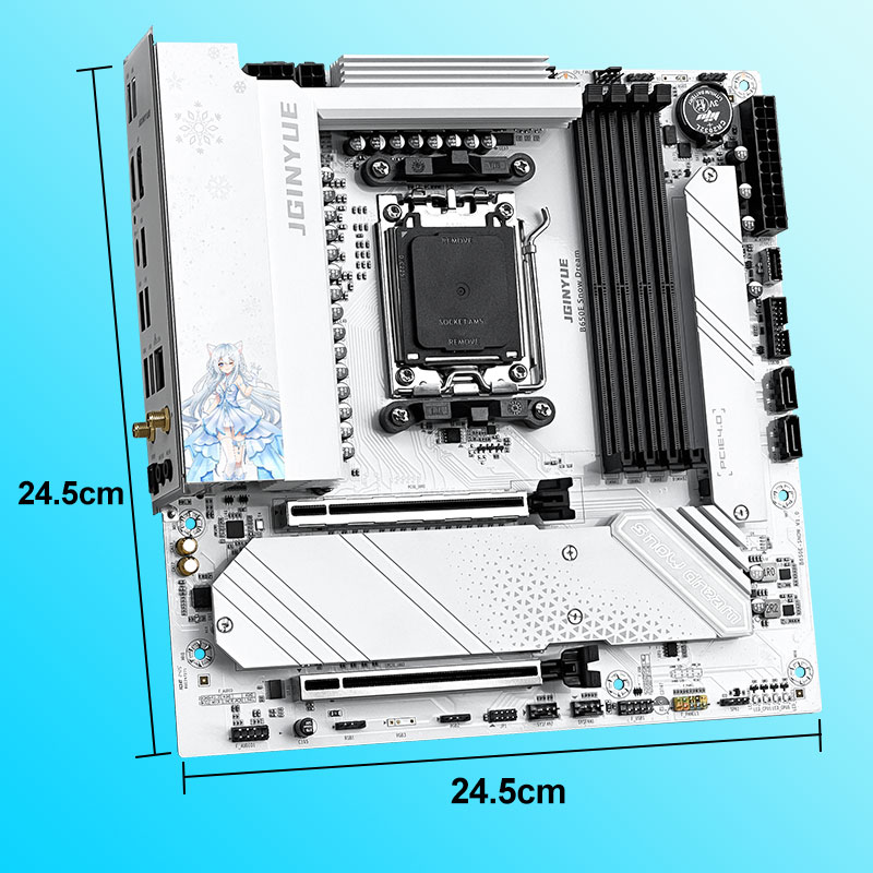 JGINYUE B650E Snow Dream AM5 M - Am5 Micro Atx Pcie 5.0 Motherboard 评论和价格
