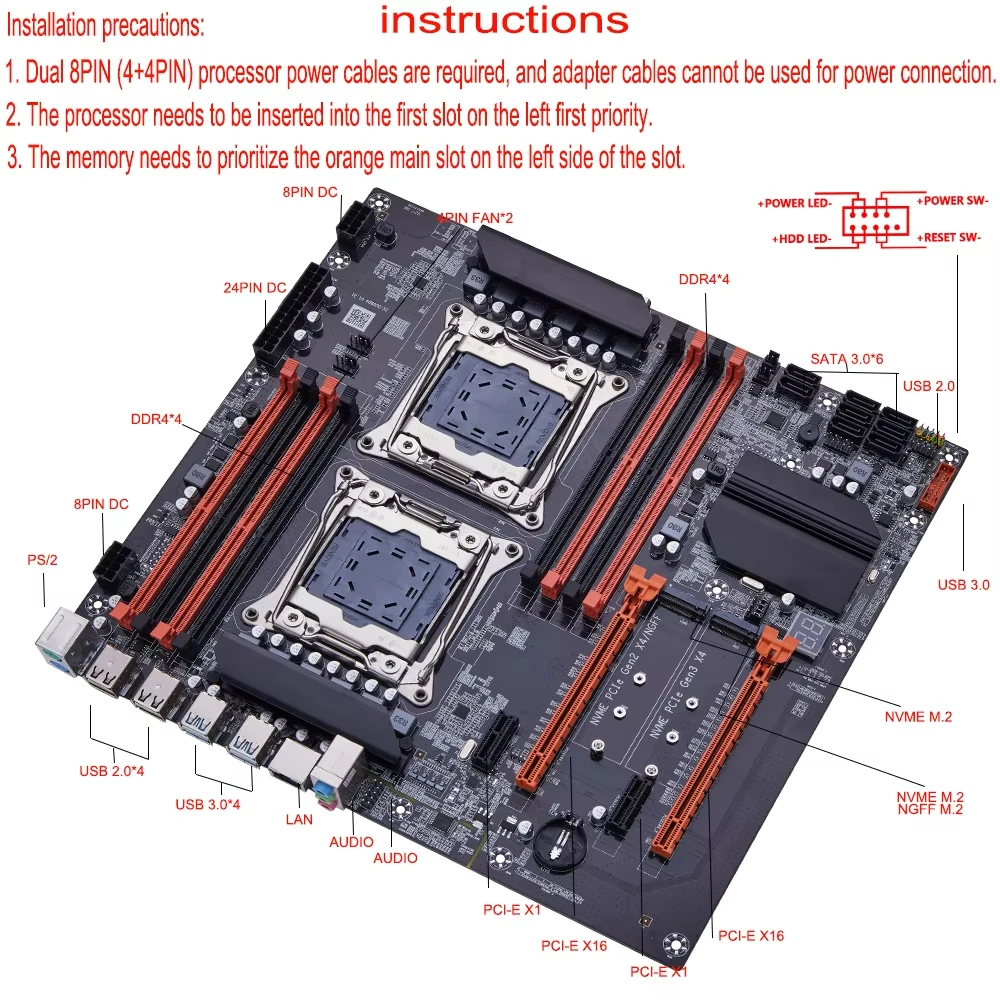 X99 Dual CPU SOYO Gaming Mothe - Dual Lga2011-3 Server Motherboard Combo 评论和价格